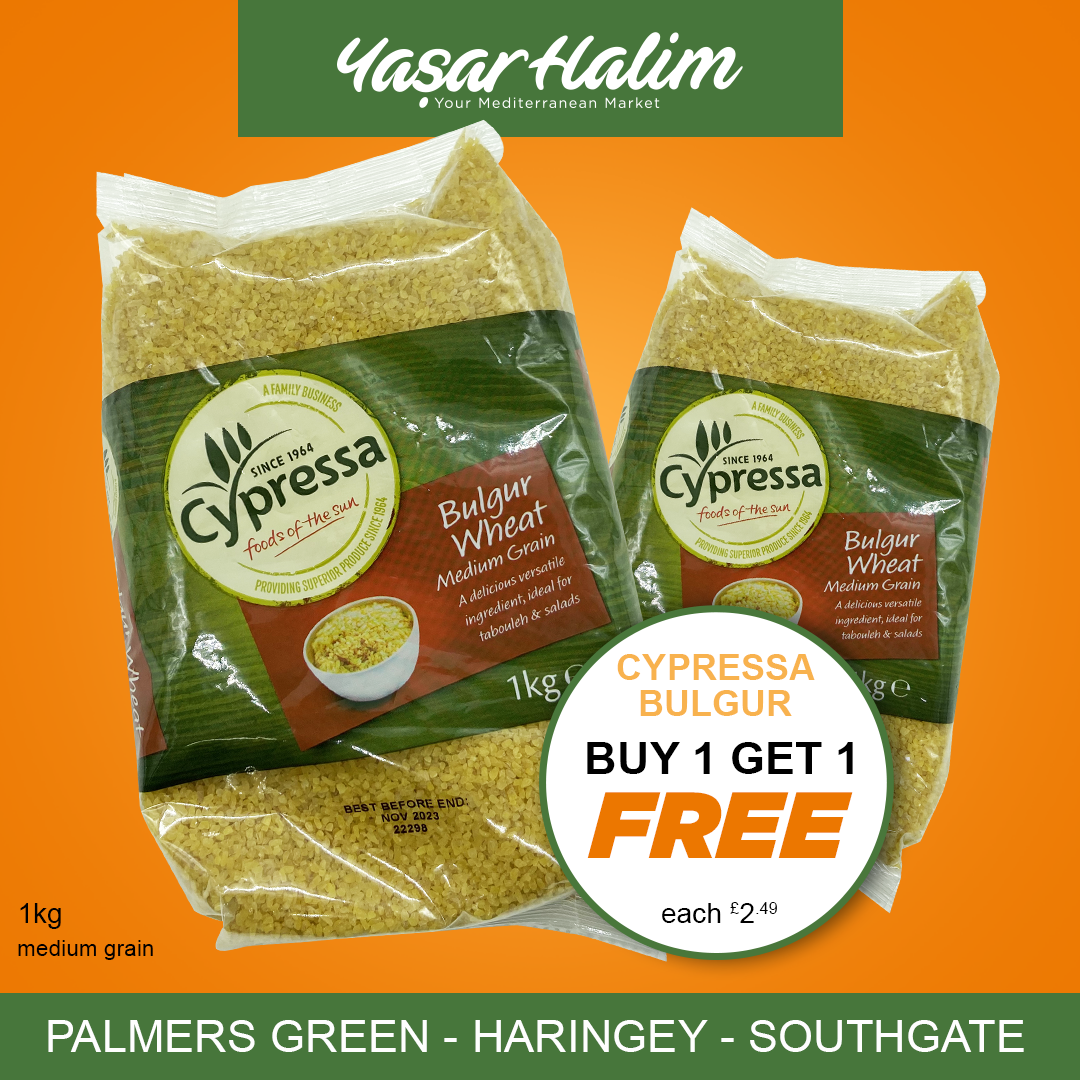 Cypressa Medium Grain Bulgur Wheat 1Kg